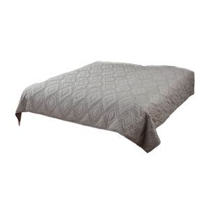 Rizzy Home Tapper Grey Twin Size Quilt 70 Inches X 86 Inches